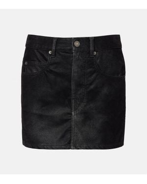 Isabel Marant Minirock Kimmy Aus Lederimitat - Schwarz