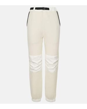 Loro Piana Cashmere And Technical Track Pants - Natural
