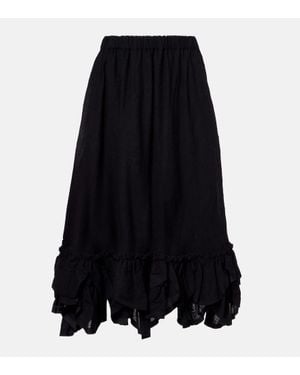 Noir Kei Ninomiya Midirock Aus Einem Wollgemisch - Schwarz