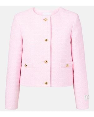 Patou Veste En Tweed De Coton - Rose