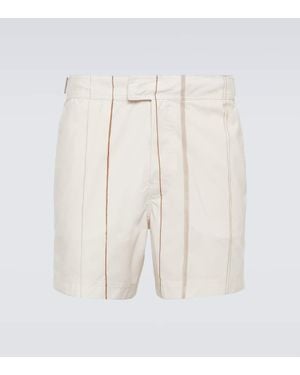 ZEGNA Printed Swim Trunks - Natural
