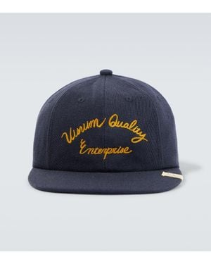 Visvim Gorra Excelsior Ii De Lana Y Lino - Azul