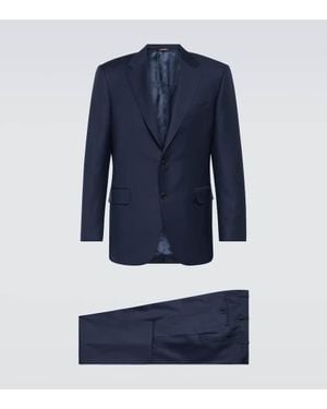 Canali Anzug Aus Wolle - Blau