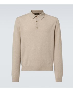 Loro Piana Cashmere Polo Jumper - Natural