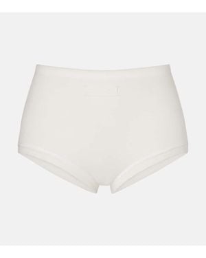 Calvin Klein Tyra Cotton-Blend Briefs - White