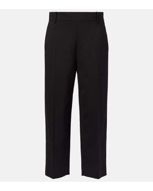 KHAITE Cam Straight Pants - Black