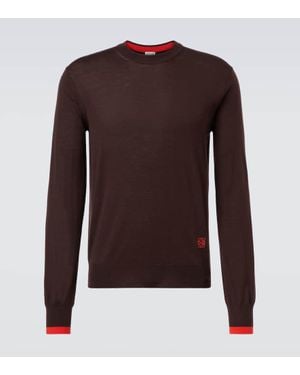 Loewe Pull Anagram En Laine - Marron