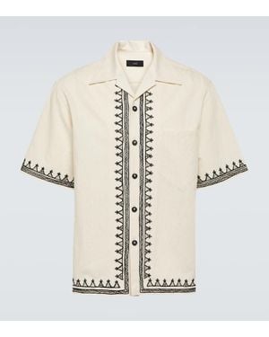 Alanui Akasha Embroidered Cotton-Blend Shirt - White