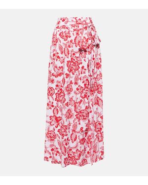 Melissa Odabash Gonna Lunga Elsa Con Stampa - Rosso