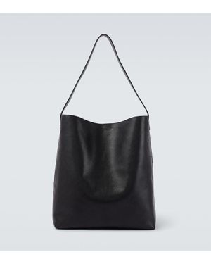 Saint Laurent Tote Bag Bold Aus Leder - Schwarz