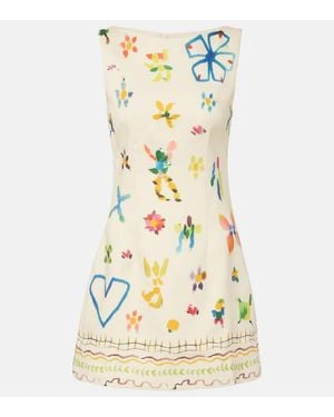 ALÉMAIS Minikleid Sidi Aus Einem Leinengemisch - Mettallic