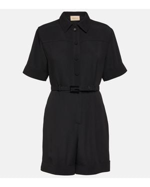 Gucci Belted Playsuit - Black