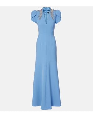 Jenny Packham Verzierte Robe Aries - Blau
