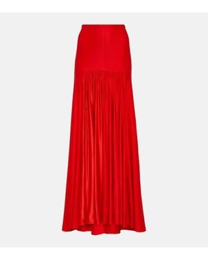 Rabanne Jersey Maxi Skirt - Red