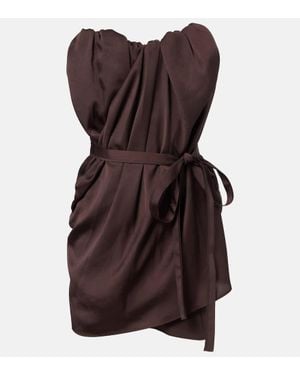 Vivienne Westwood Susana Draped Corset Dress - Brown