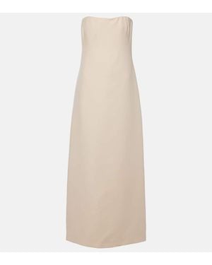 Gabriela Hearst Opus Wool And Silk Midi Dress - Natural