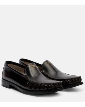 Prada Leather Loafers - Black