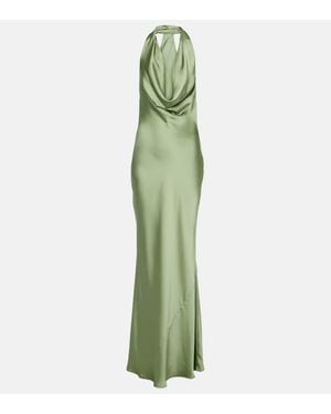 Norma Kamali Draped Gown - Green