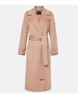 JOSEPH Arline Wool And Cashmere Wrap Coat - Pink