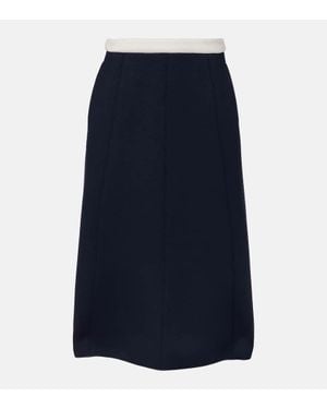 Max Mara Midirock Abaco Aus Jersey - Blau