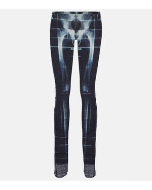 Jean Paul Gaultier Squeletor Mesh Pants in Blue | Lyst