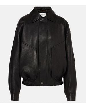 Saint Laurent Leather Jacket - Black