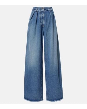 Alanui Jeans A Gamba Larga - Blu