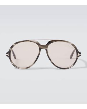 Tom Ford Aviator-Sonnenbrille Aalto - Braun