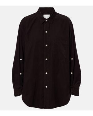 Citizens of Humanity Oversized Cotton Corduroy Shirt - Black