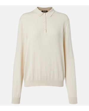 Loro Piana Polopullover Ice Wish Aus Baumwolle - Weiß