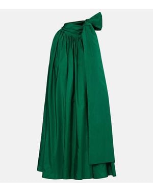 Max Mara Beber Halterneck Taffeta Minidress - Green