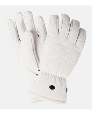 Goldbergh Nishi Leather Ski Gloves - White