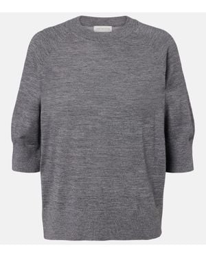 Dries Van Noten Pullover Aus Wolle - Grau