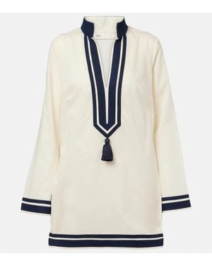 Tory Burch Tunika Aus Baumwoll-Voile - Natur