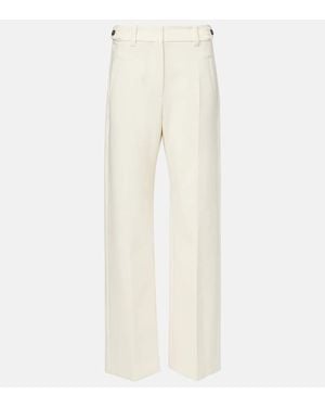 Brunello Cucinelli High-Rise Wide-Leg Jeans - Natur