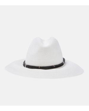 Brunello Cucinelli Monili Fedora - White