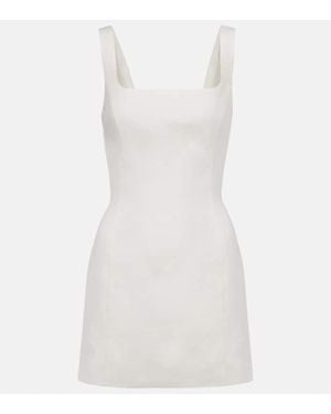 SIR. Vestido Corto Iris De Lino - Blanco