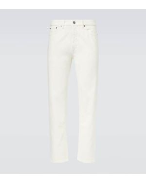 ZEGNA Mid-Rise Slim Jeans Roccia - Weiß