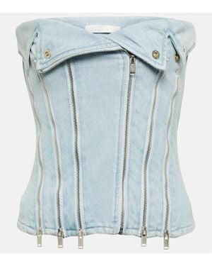 Dion Lee Top Di Jeans - Blu