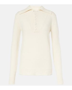 Plan C Polopullover Aus Wolle Und Kaschmir - Weiß