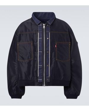 Sacai X Levi's Wendbares Blouson Aus Twill - Blau