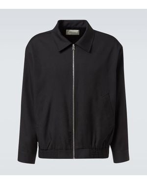 FRAME Blouson Aus Wolle - Schwarz