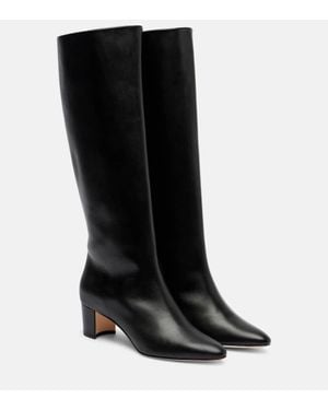 Manolo Blahnik Myra 50 Leather Boots - Black