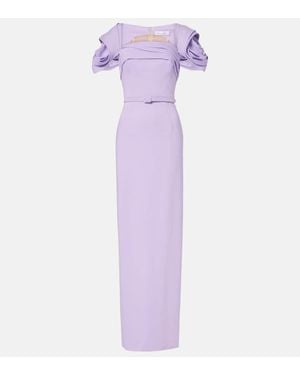 Oscar de la Renta Rosette Gown - Purple