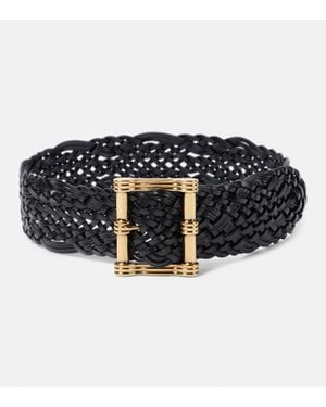 【ETRO】 Woven leather belt WOVEN LEATHER BELT
