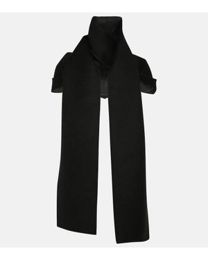 THE ROW ブラック マフラーkaduna scarf