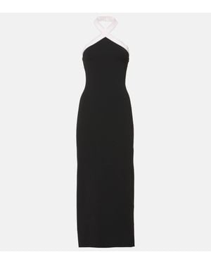 Roland Mouret Halterneck Midi Dress - Black