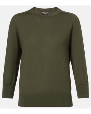 Loro Piana Jersey Piuma De Cachemir - Verde