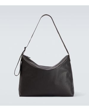 Lemaire Messenger Bag Folio Large Aus Leder - Schwarz