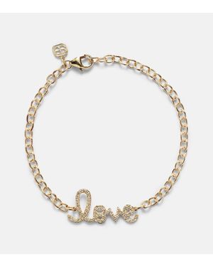 Sydney Evan Love 14Kt And Diamonds Chainlink Bracelet - Natural
